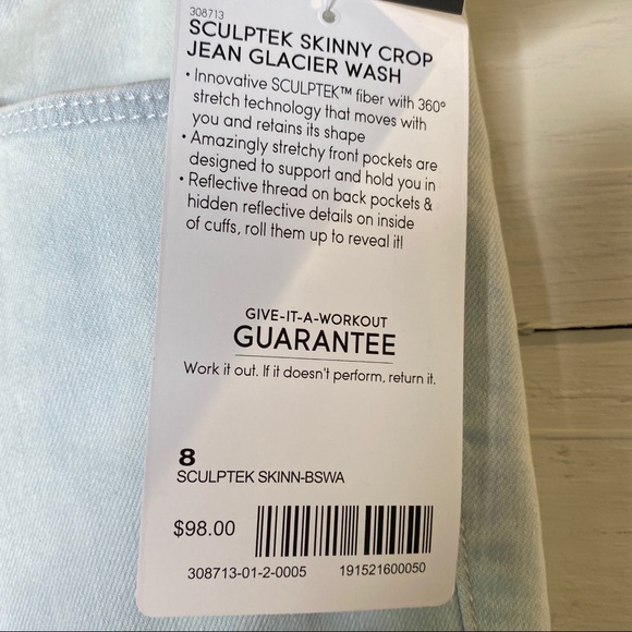 Athleta Light Glacier Wash Sculptek Skinny Jeans - Picture 6 of 11